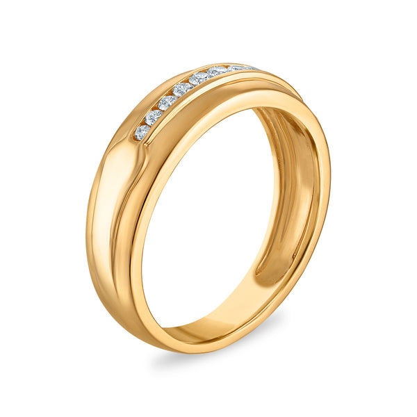 EcoLove 1-1/2 CTW Lab Grown Diamond Wedding Trio Set in 10KT Yellow Gold