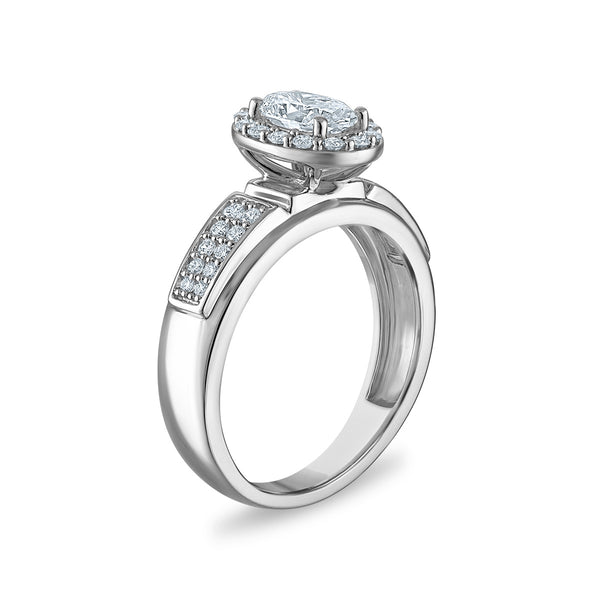 EcoLove 1-3/4 CTW Lab Grown Diamond Wedding Trio Set in 10KT White Gold