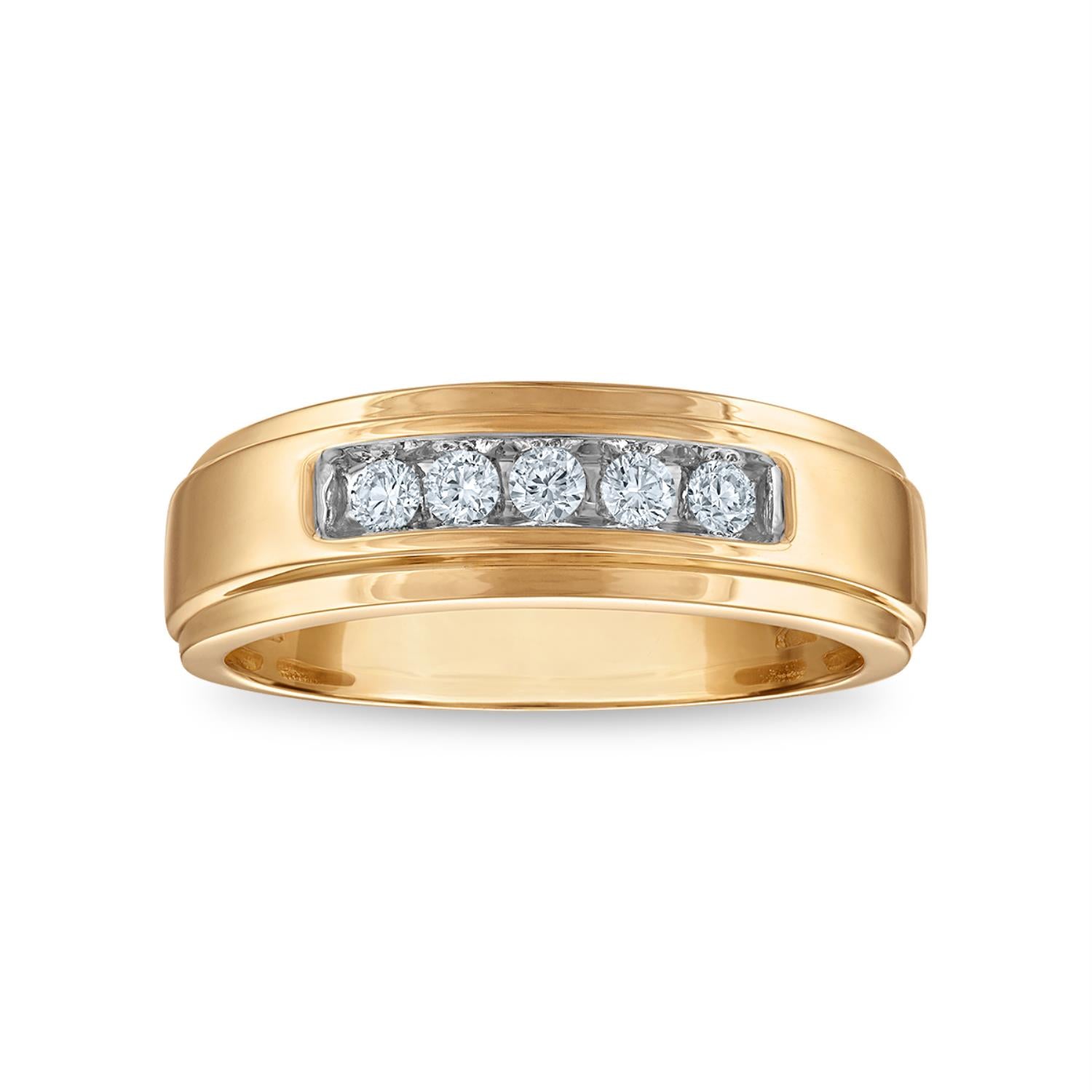EcoLove 1/4 CTW Lab Grown Diamond Wedding Ring in 10KT Yellow Gold