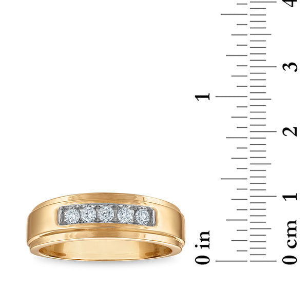 EcoLove 1/4 CTW Lab Grown Diamond Wedding Ring in 10KT Yellow Gold