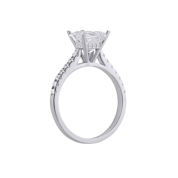 EcoLove 1-1/4 CTW Lab Grown Diamond Solitaire Engagement Ring in 10KT White Gold