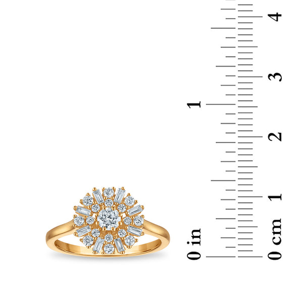 EcoLove 1/2 CTW Lab Grown Diamond Ring in 10KT Yellow Gold
