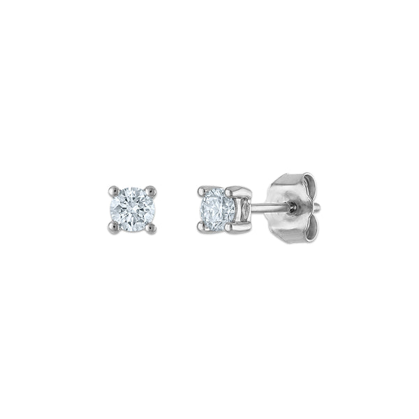 EcoLove 1/4 CTW Lab Grown Diamond Stud Earrings in Sterling Silver