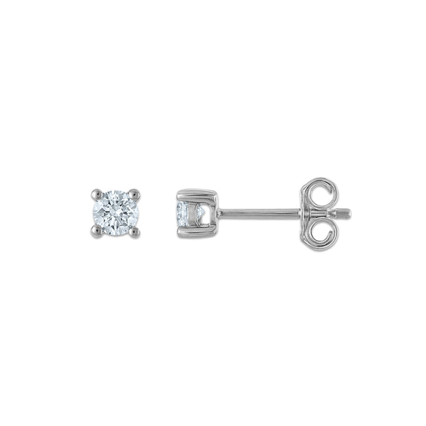 EcoLove 1/4 CTW Lab Grown Diamond Stud Earrings in Sterling Silver