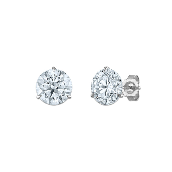 EcoLove 3-1/2 CTW Lab Grown Diamond Stud Earrings in 14KT White Gold