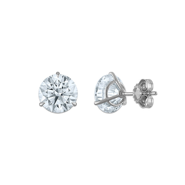EcoLove 3-1/2 CTW Lab Grown Diamond Stud Earrings in 14KT White Gold