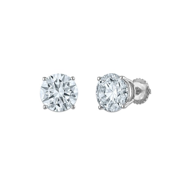 EcoLove 5 CTW Lab Grown Diamond Stud Earrings in 14KT White Gold