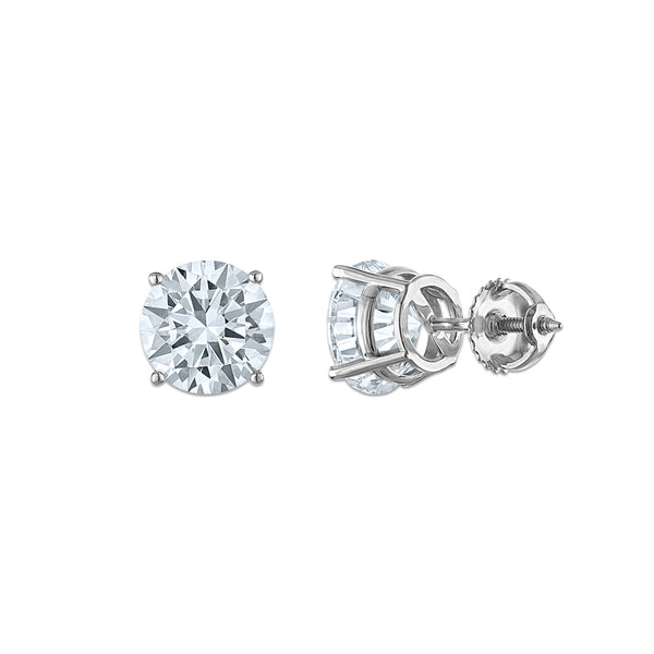 EcoLove 5 CTW Lab Grown Diamond Stud Earrings in 14KT White Gold