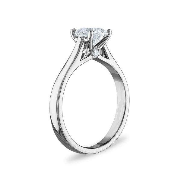 Red Hot Deal 1-1/4 CTW Round Lab Grown Diamond Solitaire Engagement Ring in 14KT White Gold