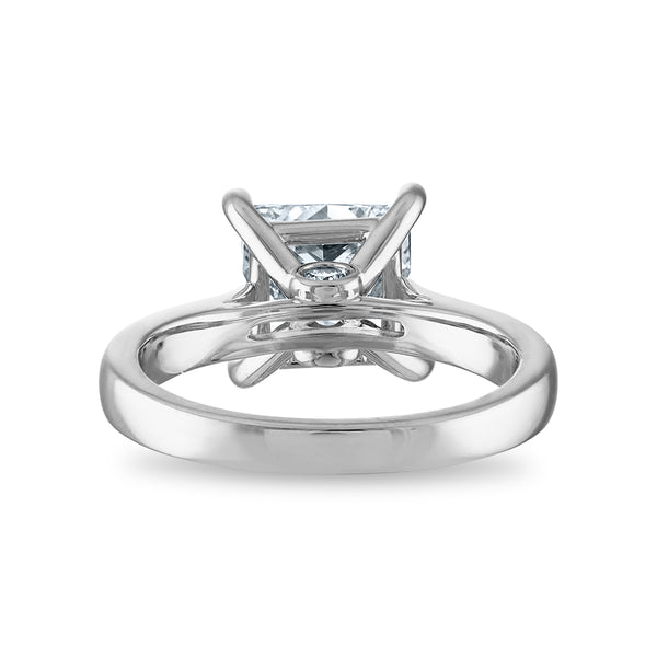 Red Hot Deal  3 CTW Princess Cut Lab Grown Diamond Solitaire Ring in 14KT White Gold