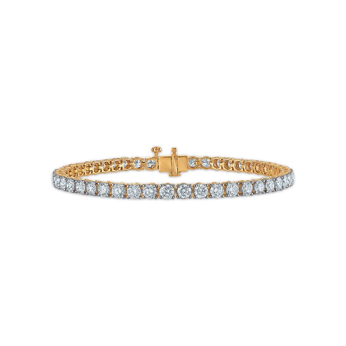 Red Hot Deal 7 CTW Lab Grown Diamond 7-inch Tennis Bracelet in 10KT Yellow Gold