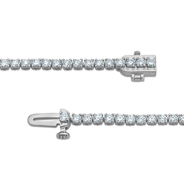 White Diamond Tennis Bracelet in 10KT Gold