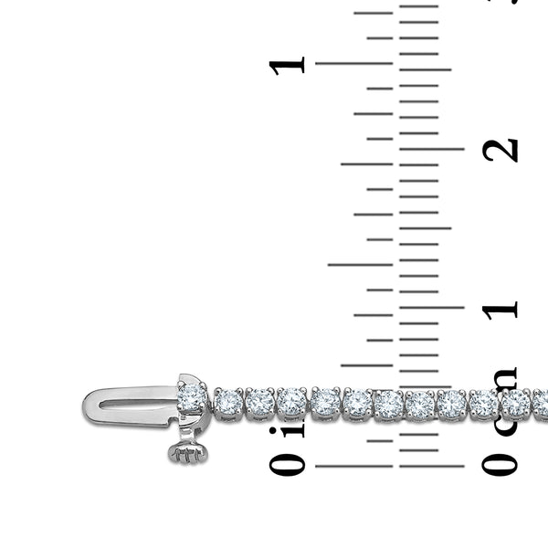 White Diamond Tennis Bracelet in 10KT Gold
