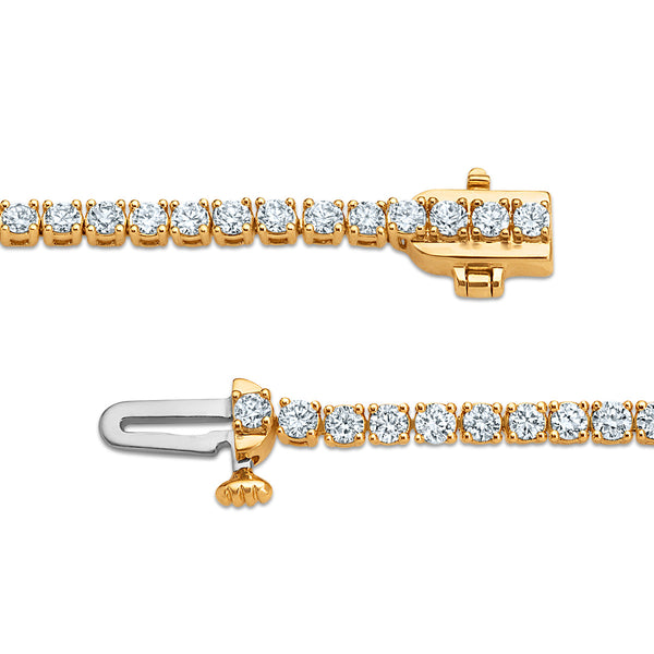 White Diamond Tennis Bracelet in 10KT Gold