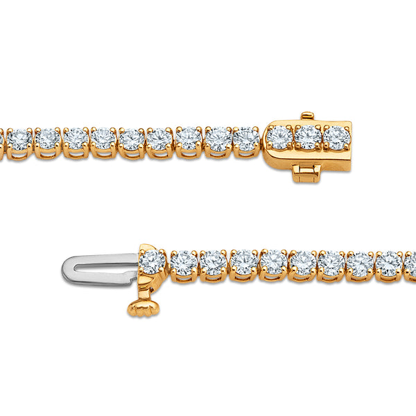 White Diamond Tennis Bracelet in 10KT Gold