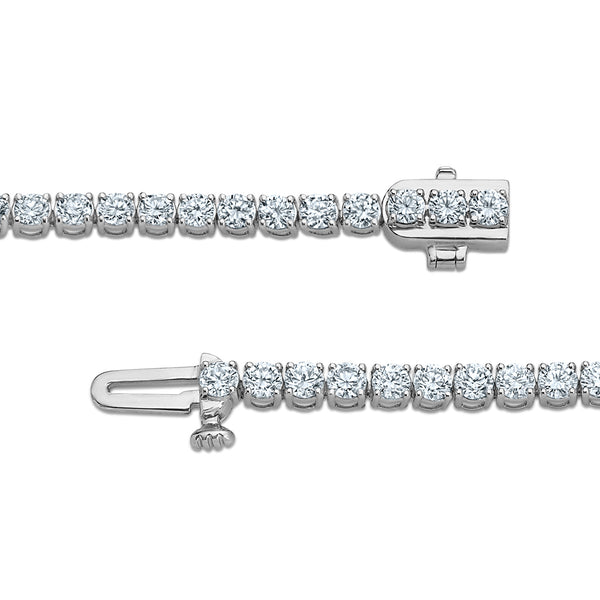 White Diamond Tennis Bracelet in 10KT Gold