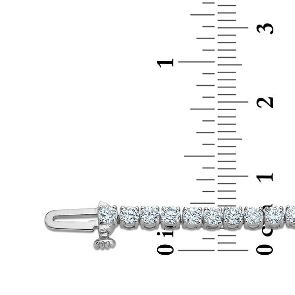 White Diamond Tennis Bracelet in 10KT Gold
