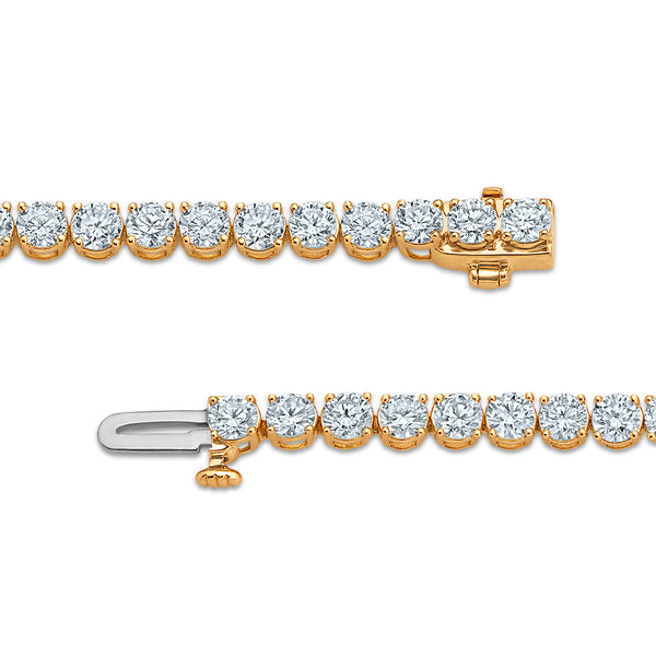 White Diamond Tennis Bracelet in 10KT Gold