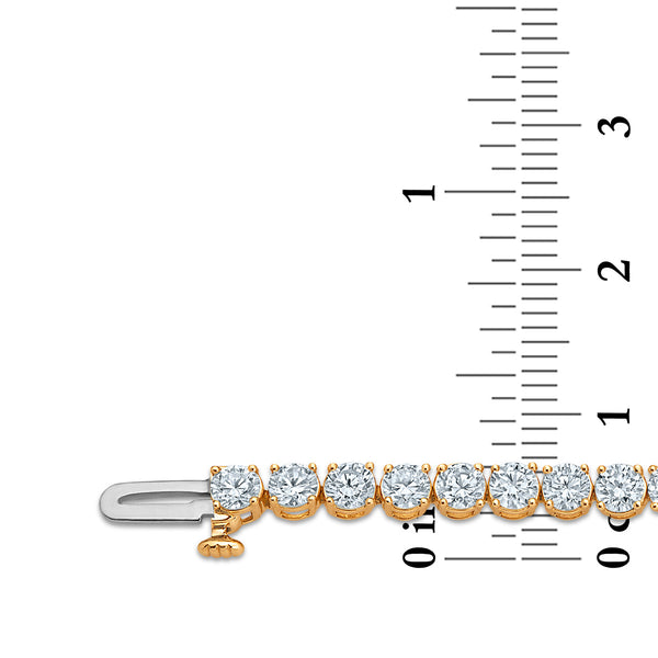 White Diamond Tennis Bracelet in 10KT Gold