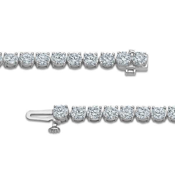 White Diamond Tennis Bracelet in 10KT Gold