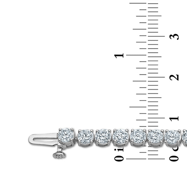 White Diamond Tennis Bracelet in 10KT Gold