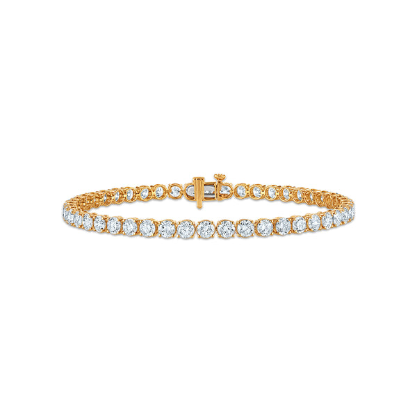 White Diamond Tennis Bracelet in 10KT Gold