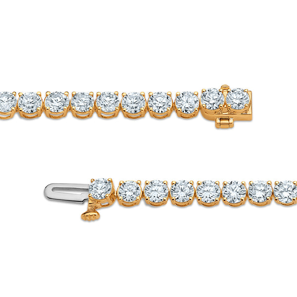 White Diamond Tennis Bracelet in 10KT Gold