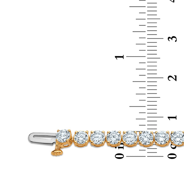 White Diamond Tennis Bracelet in 10KT Gold