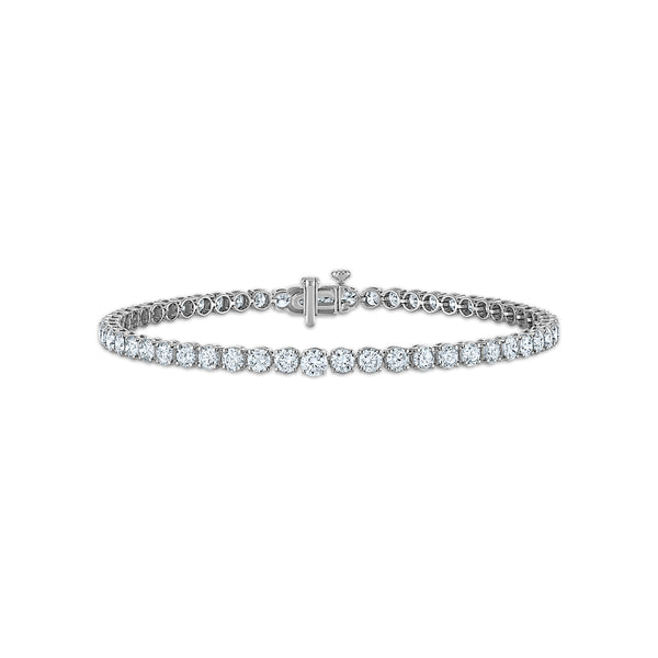 White Diamond Tennis Bracelet in 10KT Gold