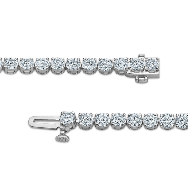 White Diamond Tennis Bracelet in 10KT Gold