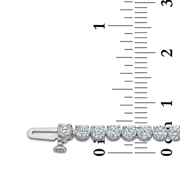 White Diamond Tennis Bracelet in 10KT Gold