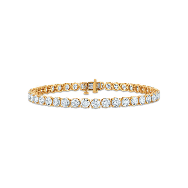 White Diamond Tennis Bracelet in 10KT Gold