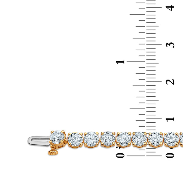 White Diamond Tennis Bracelet in 10KT Gold