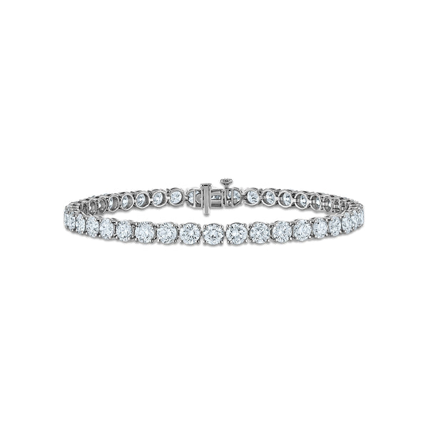 White Diamond Tennis Bracelet in 10KT Gold