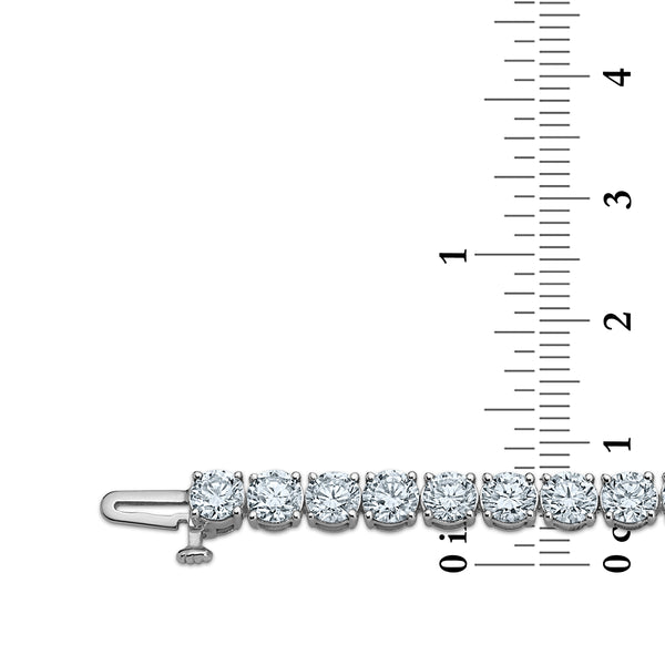 White Diamond Tennis Bracelet in 10KT Gold