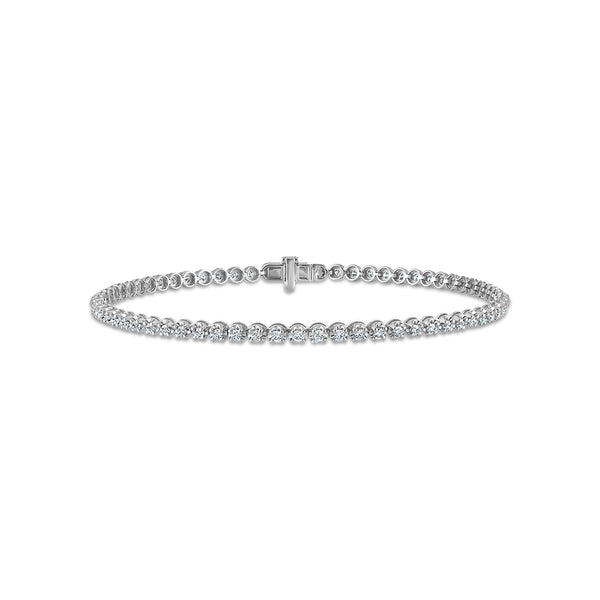 White Diamond Tennis Bracelet in 10KT Gold