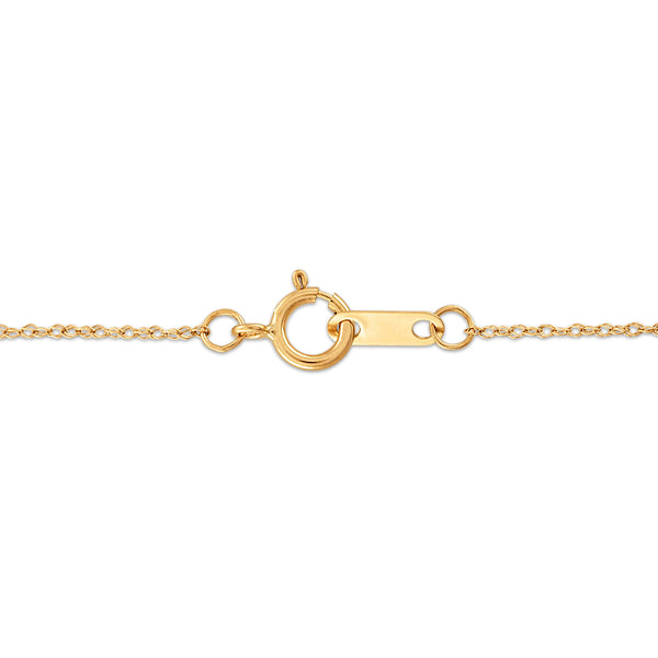 White Diamond Hearts & Symbols Pendant in 10KT Gold