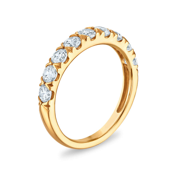 Red Hot Deal 3 CTW Lab Grown Diamond Cluster Bridal Set in 10KT Yellow Gold