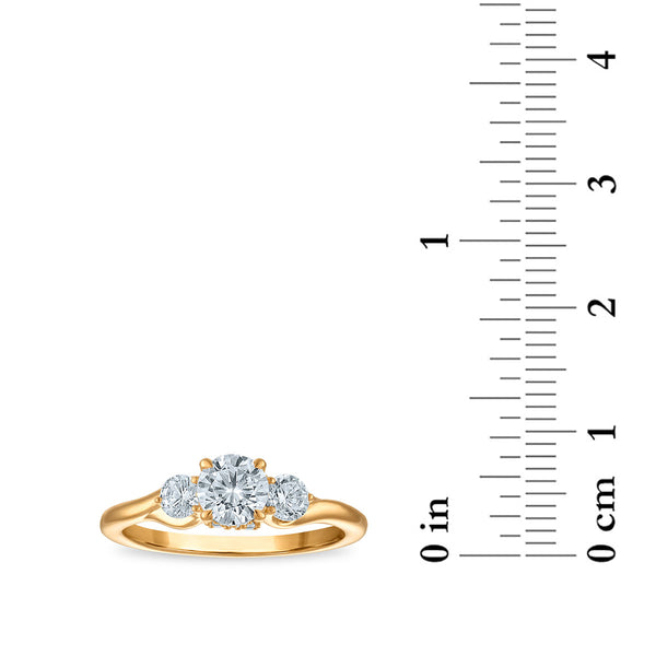 Red Hot Deal 1 CTW Lab Grown Diamond Ring in 10KT Gold