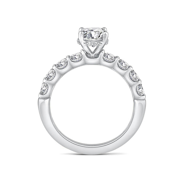 Red Hot Deal 2 CTW Lab Grown Diamond Engagement Ring in 10KT White Gold