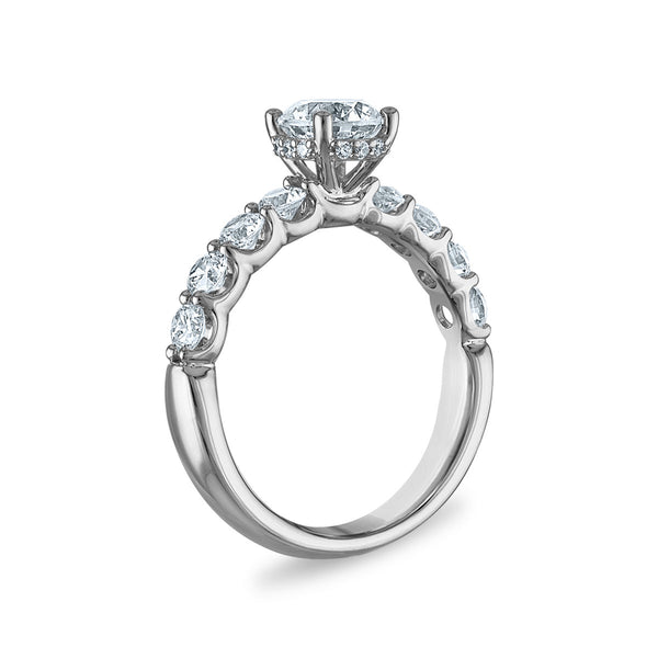 Red Hot Deal 2 CTW Lab Grown Diamond Engagement Ring in 10KT White Gold