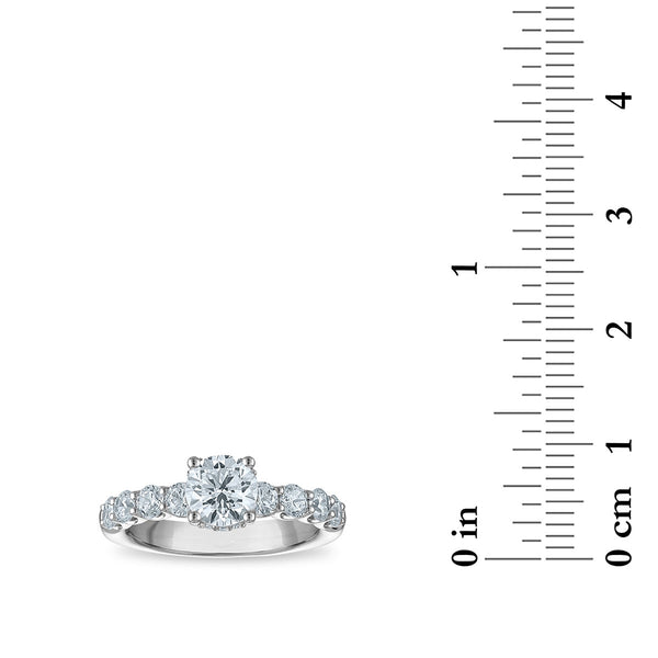 Red Hot Deal 2 CTW Lab Grown Diamond Engagement Ring in 10KT White Gold