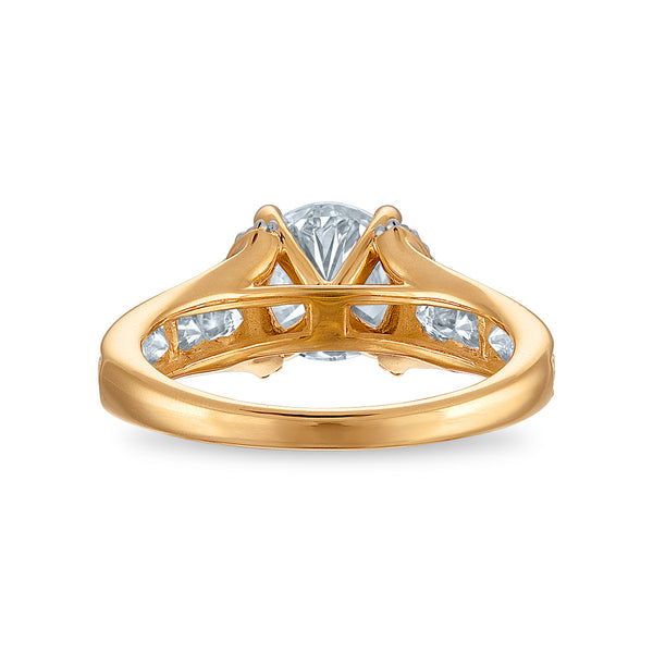 Red Hot Deal 3 CTW Lab Grown Diamond Engagement Ring in 10KT Yellow Gold