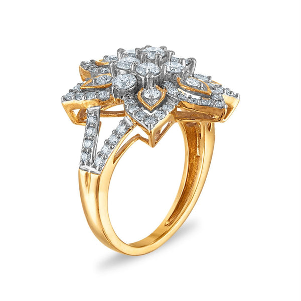 Red Hot Deal  1/2 CTW Natural Diamond Ring in 10KT Yellow Gold