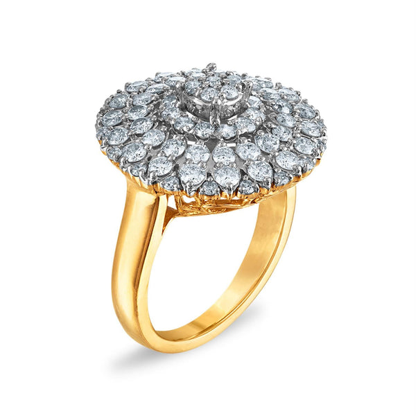 Red Hot Deal  1-3/4 CTW Natural Diamond Ring in 10KT Yellow Gold