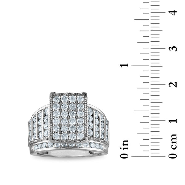 Red Hot Deal  2 CTW Natural Diamond Engagement Ring in 10KT White Gold