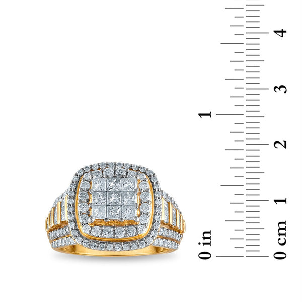 Red Hot Deal  1-1/2 CTW Natural Diamond Engagement Ring in 10KT Yellow Gold
