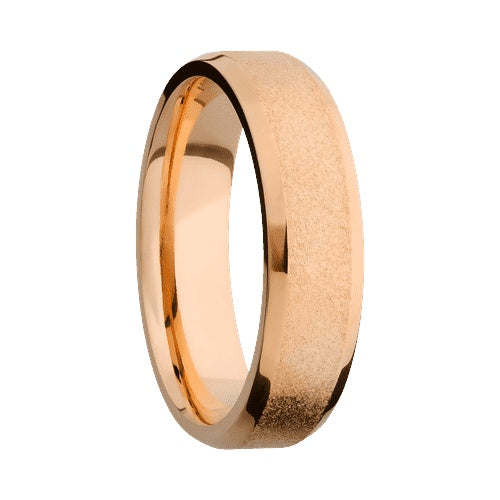 Lashbrook 14KT Rose Gold Band with Stone Polished Finish