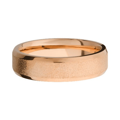 Lashbrook 14KT Rose Gold Band with Stone Polished Finish