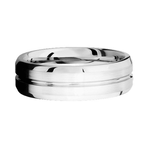 Lashbrook 10KT White Gold Band with Polish Satin Finish